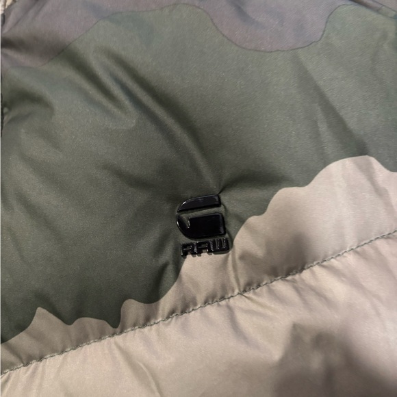 G-Star Raw Whistler Camo Down (80% Duck Down) Puffer Jacket Men’s Large - Picture 2 of 6